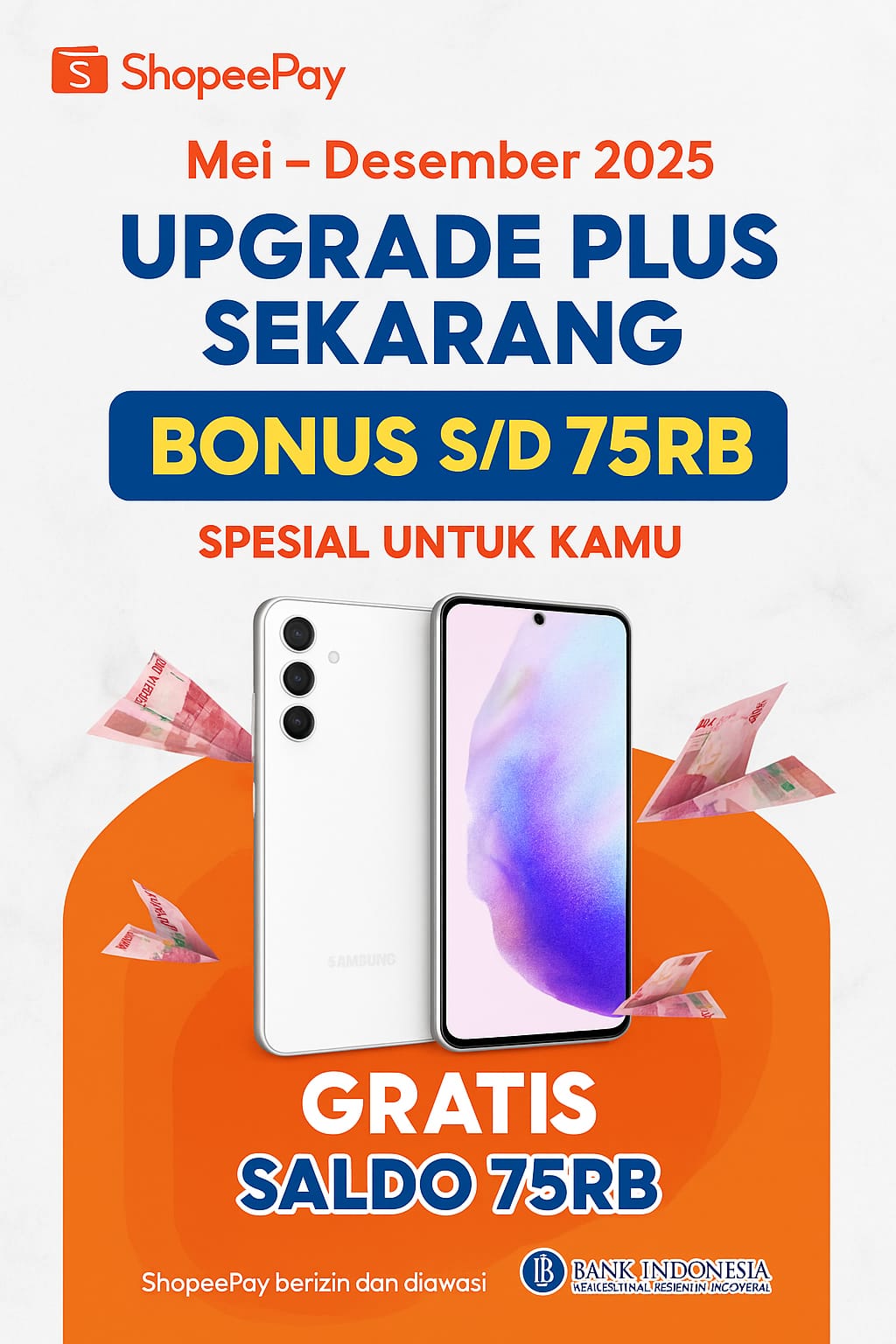 Orang senang memegang smartphone